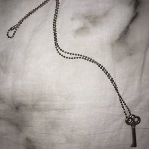 antique key necklace